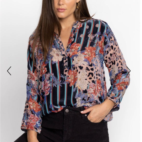 Johnny Was Tops - Johnny Was Ontari Burnout Tunic, NWT $295, Size Medium
